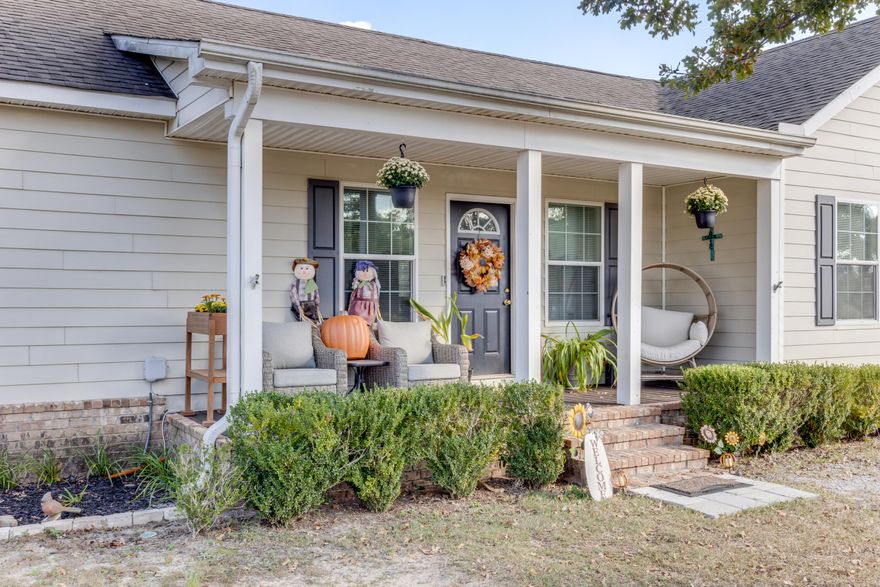 * NEW ROOF with acceptable offer* 8K FLOORING credit. This Farmhouse style  3 bedroom 2 1/2 bath home is nestled on a spacious corner lot over an acre. Spanning 2366 sq ft, this home exudes country warmth with an inviting open-concept layout that's perfect for modern living. The kitchen features all new appliances, while archways throughout add a touch of elegance and character. With a cozy den ideal for a home office or library and a nursery off the master bedroom for growing families, the layout is both functional and flexible. Enjoy year round comfort thanks to the newly installed 2024 HVAC. Outside the expansive lot offers endless possibilities for gardening , chicken coops, and /or kids playgrounds, and the covered deck is ideal for year round entertaining.
Plenty of room indoor