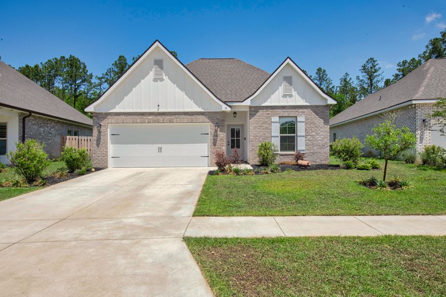 This beautiful 4-bedroom, 3 full-bathroom home offers a spacious open-concept design, perfect for both everyday living and entertaining. The primary suite is a private retreat featuring a double vanity, garden tub, separate custom tiled shower with a sleek frameless glass door, and a large walk-in closet. The home is packed with high-end upgrades, including recessed lighting throughout, undermount sinks, stylish framed mirrors, smoke and carbon monoxide detectors, and a premium landscaping package. Enjoy peace of mind and curb appeal with newer roof, installed flood lights, and thoughtful exterior finishes.

Step outside to a covered patio that opens to a fully fenced backyardideal for relaxing. The backyard offers added privacy with a natural tree line behind the property, creating a peaceful, secluded atmosphere.

Energy-efficient features include a modern water heater, a full kitchen appliance package, and Low-E vinyl windows designed to reduce heat transfer and help lower energy bills.

This home blends comfort, style, and efficiencyperfect for today's living.

