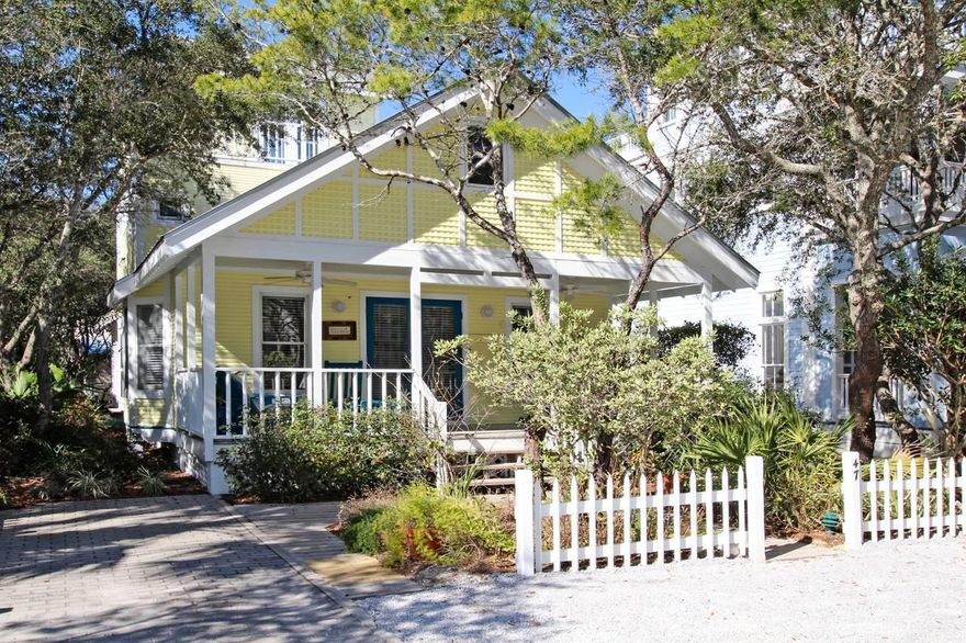 Looking for a move-in ready beach home in excellent condition? Well, there is only one right now and it can be yours!   ''SEASPELL'' has been greatly loved and well taken care of.  Pride of ownership abounds in this comfortable cottage which sits five lots back from the hustle and bustle of 30A, and close proximity to downtown. This excellently maintained home offers a traditional layout with kitchen, living, and dining areas on the first floor, and two bedrooms, two baths, and two lofts completing this level.  An open and inviting porch that spans the entire front of the home welcomes you, while a spacious screened porch at the rear offers privacy. The second-floor sports a large master bedroom with en-suite bathroom, owner's storage/office room, and access to the tower.  The tower