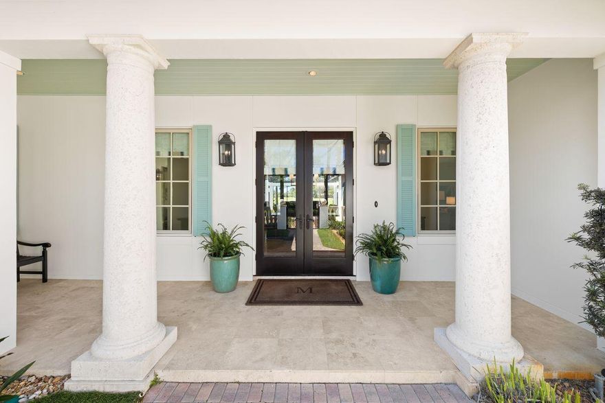 1504 Island Green Lane is a completely updated custom home in the sought after Island Green neighborhood of Sandestin Golf and Beach Resort. The long views of the Raven Golf Club hole #2 with stunning sunset lake views create the perfect setting for entertaining in your outdoor living area as you lounge in your heated pool or prep for dinner in your custom air-conditioned outdoor kitchen. With direct access to the pool and screened lanai, the primary suite includes a marble double vanity, two walk-in closets, a separate shower and a new garden tub with marble surround. Custom cabinetry in the kitchen and butler pantry, new marble countertops, travertine flooring, a wet bar, formal dining room, laundry room with lots of storage and a guest room with ensuite bath are all perfect