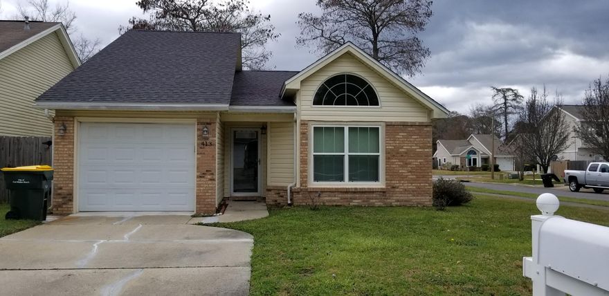 Welcome to this charming home centrally located corner lot in Fort Walton Beach. When you walk in the door you're greeted by the fully equipped kitchen. The living room has a cozy, brick fireplace. The backyard has a fence for privacy. This two bedroom, two bathroom home is within minutes to Eglin AFB, Hurlburt AFB, and the beautiful beaches of the emerald coast