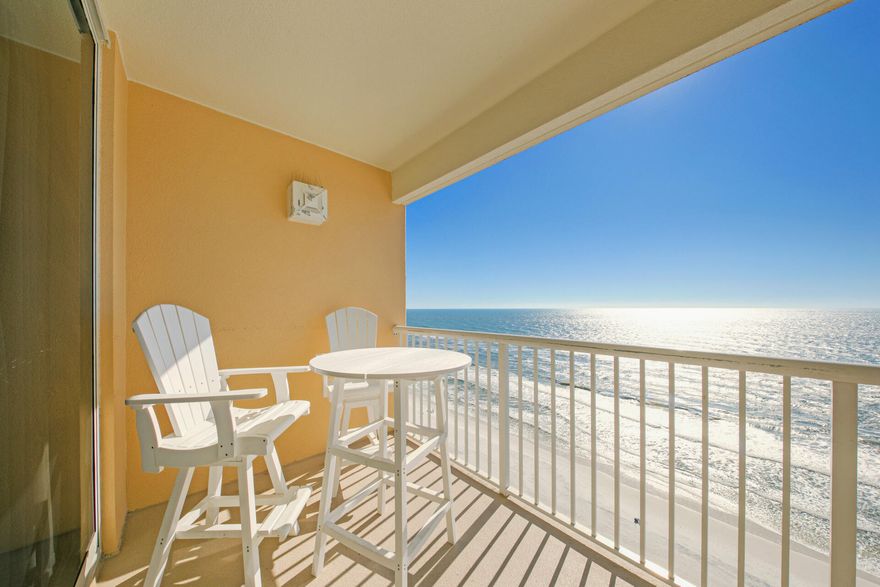 Welcome to Majestic Beach Towers II unit 1502! Aggressively priced for quick sell, this 2 bedroom/2 bathroom condo is the larger of the 2 bedroom floorplans at Majestic and has a spacious gulf front master bedroom, larger master bathroom with separate walk-in shower with jacuzzi tub. Located in the popular middle floor ranges, this beautiful condo is prime for short term vacation rentals with projections reaching 50k! Being sold fully furnished and equipped, some features are Frigidaire and GE stainless steel appliances, level 3 granite counter tops and a separate mini fridge or wine cooler. This condo has been tastefully painted and decorated, accenting that cozy beach retreat feel that will stand the test of time. Seller is offering a 5k allowance for new carpet and touch up paint! Listed at a lower price than two smaller condos in the building and priced to sell.  Check this condo out before it is gone!