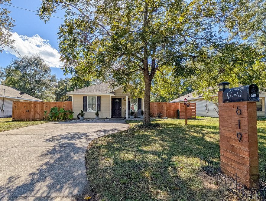 Charming 3BR/2BA home in the heart of DeFuniak Springs! Built in 2008, single-family residence offers 1,080 sq ft of comfortable living space on a spacious 9,147 sq ft lot. Enjoy an inviting front porch, bright open layout, and modern updates throughout. The private backyard features a beautiful custom wood fence and outdoor lighting that enhances curb appeal day and night. No HOA means freedom to personalize and plenty of parking space for your boat or RV. Conveniently located close to local shops, dining, and schools, and just a short drive to the white-sand beaches of the Emerald Coast. Perfect as a primary home, vacation retreat, or investment property--this home truly has it all! Whether you're looking for your first home, a family retreat, or an investment property, this home has it all.