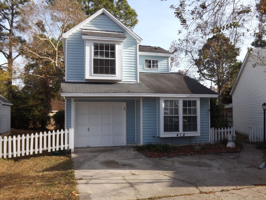 Nice home just waiting for a new owner. Features include master bedroom downstairs, living room with wood burning fireplace, separate dining area. Larger yard with mature trees provide shade for the wooden deck. Backyard includes Yard building for extra storage. Home Warranty provided.