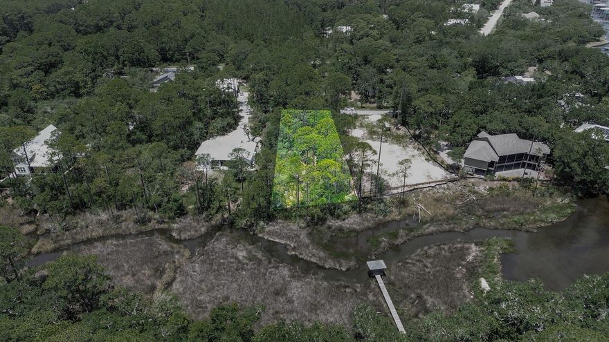 Come Build your ideal waterfront retreat on this expansive 0.68-acre bayou-front lot in the serene Eden Bay Estates. Towering oaks line the quiet streets, enhancing the charm and tranquility of this exceptional setting. A small canal connects the property to the open bay, with room for a potential dock, providing easy access for paddling and waterfront adventures.The stunning white-sand beaches and  all that 30A has to offer is only minutes away. This lot offers the perfect balance of relaxation and coastal excitement. Bring your dreams and building plans. This is a unique opportunity to build in Eden Bay Estates, Lot is level  with plenty of room for your forever  home plans.