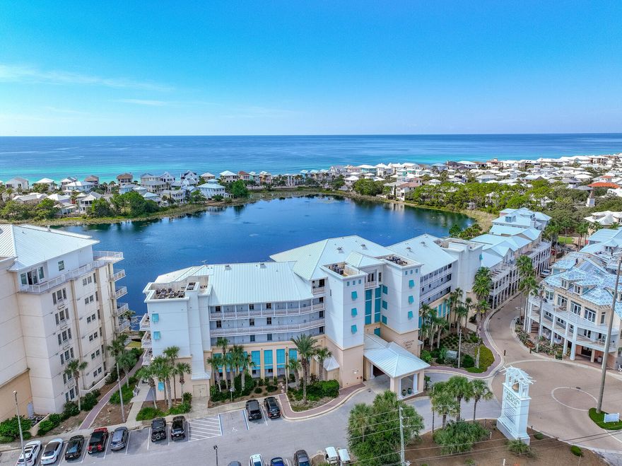 Great opportunity to own a serene beach getaway in the exclusive Carillon Beach Inn. Unit 303 is located on the 3rd floor with serene views of Lake Carillon. Features of this unit include luxury vinyl flooring and coastal furnishings. Turn key and rental ready! Enjoy astonishing sunrises and sunsets from the balcony overlooking Lake Carillon.