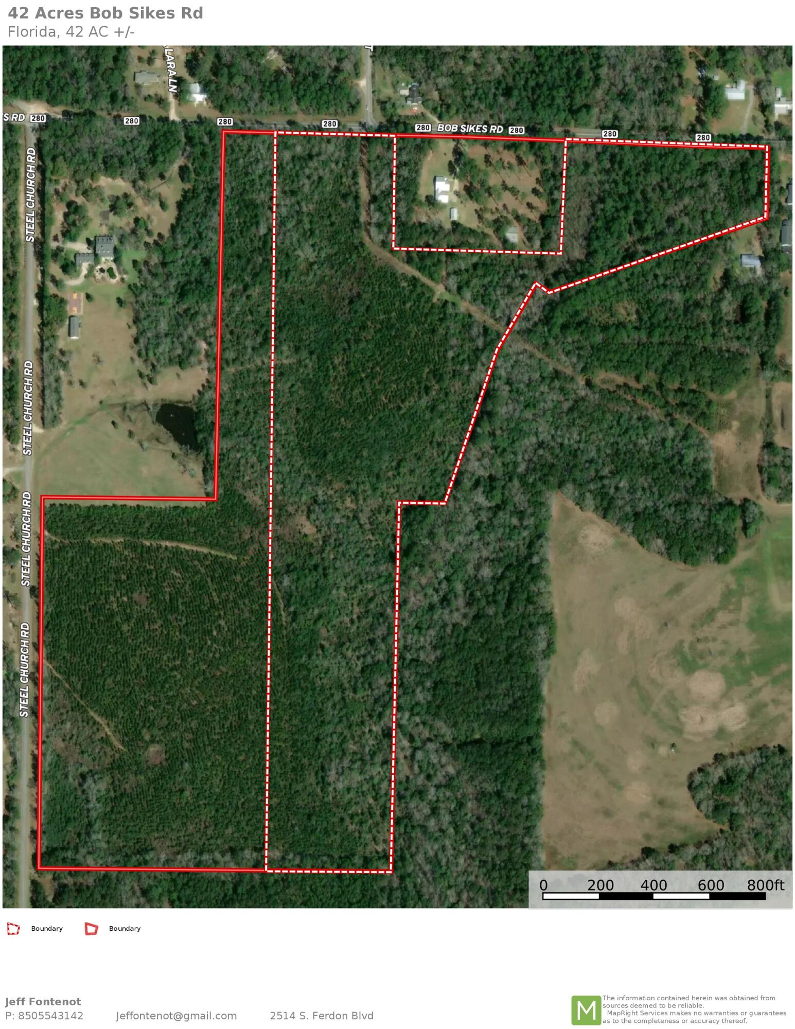 Approximately 37 +/- acre development tract with excellent location on Bob Sikes Rd in Defuniak Springs. Zoned R2 (medium density residential) which allows for 16 units per acre. Survey and wetlands delineation available.