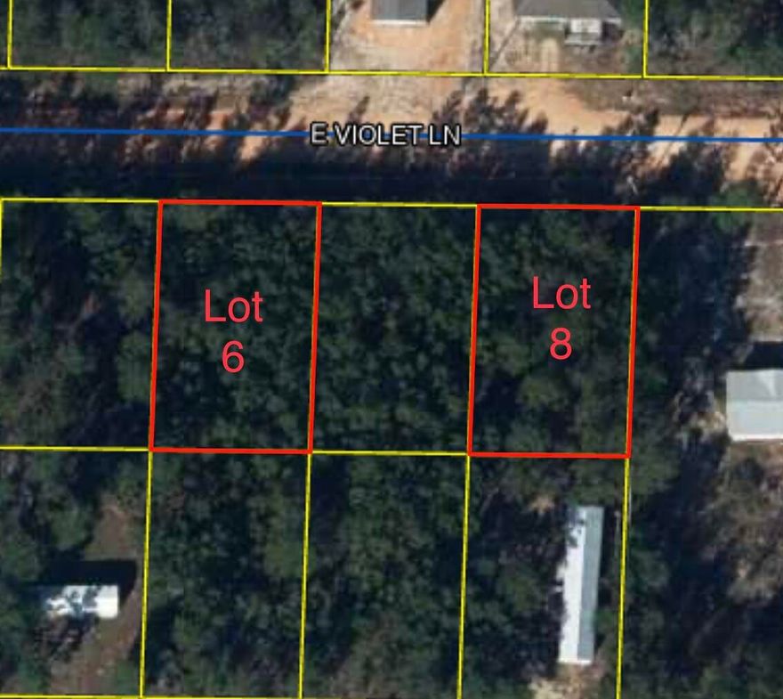 Looking for a great level lot? Here it is. This land is in a great location about midway between Crestview & Defuniak Springs with a short drive to highway 285 to get to Niceville, Ft. Walton & Destin. It is located on a maintained road. This property allows for manufactured/mobile homes as well as stick built homes. Any other property uses would need to be verified by the county. The property would currently be more suited for a well at this time for water however you can contact Mossy Head Water works to get a quote on what it would cost to run public water to the property since they currently do not run down that road. Power is Chelco. These 2 lots are not located right next to one another. Another lot owned by someone else separates the 2.