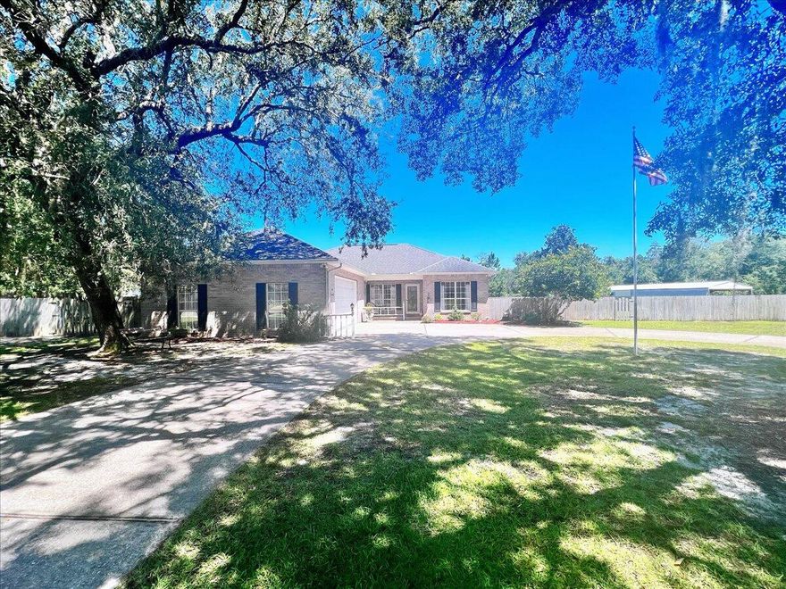 Look no further.!.!  This amazing custom built home is the stuff dreams are made of.  3 Bedrooms, 2 bathrooms, open floor plan made for entertaining.  Expansive kitchen, new HVAC in 2022, fireplace, 2 1/2 car garage, horseshoe driveway, whole house generator (propane), 2 outbuilding/shops, in ground pool with lanai, massive covered porch with 4 ceiling fans, 0.65 acres affords plenty of parking for all your toys.  New roof to be installed once under contract.