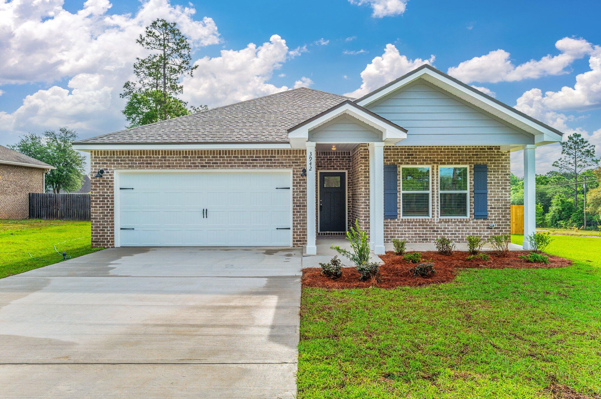 FANTASTIC BUILDER INCENTIVES OF $13,000 UNTIL JUNE 13, 2025 - Fenced backyard + faux wood blinds throughout. Covered front and rear porches for relaxing, inviting foyer leads you to family room which overlooks the kitchen/dining area. Plenty of dining options from the bar seating at the work island to the dining space which opens to covered rear porch. Kitchen has stainless steel appliances, white shaker cabinets, corner pantry and quartz or granite countertops. Luxury Vinyl Plank in all common areas, carpet in bedrooms, recessed lighting and ceiling fans throughout.