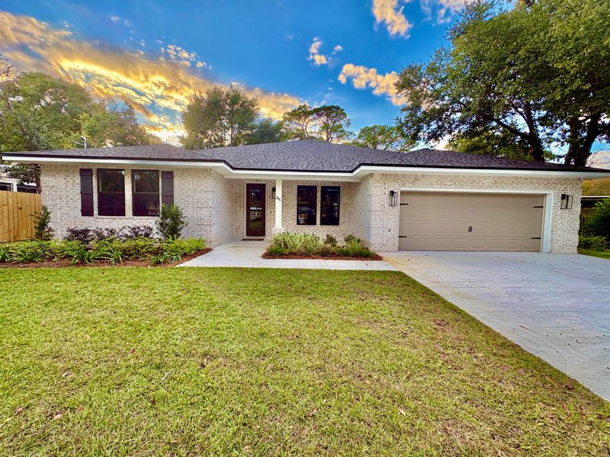 Stunning New Construction in Elliott Point!This breathtaking 4-bedroom, 3.5-bath all-brick home combines timeless elegance with modern design in one of the area's most coveted neighborhoods.Step inside to soaring 10' ceilings, a formal dining room, and a spacious great room filled with natural light. The gourmet kitchen is a chef's dream, featuring an oversized island, premium 30' gas range, full-size refrigerator and freezer, granite countertops, walk-in pantry, and high-end lighting fixtures.The luxurious master suite offers dual vanities with his-and-her cabinets, a spa-like soaking tub, and a spacious walk-in shower.Additional highlights include porcelain plank flooring throughout, hurricane impact-rated windows and doors, a tankless water heater, and all-brick construction for efficiency, safety, and low maintenance.

Enjoy outdoor living at its best with an oversized covered back porch and a large fenced yard, perfect for entertaining or relaxing in private.

Bonus: Seller is offering a $10,000 credit to the buyer at closing, providing added flexibility for upgrades, closing costs, or rate buy-downs.

Don't miss this rare opportunity to own a brand-new, low-maintenance luxury home in Elliott Point!

