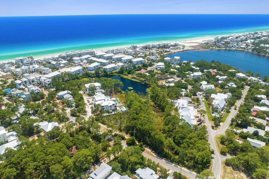 Lakefront lot south of Scenic 30A! This spacious 0.45-acre corner lot boasts 130 feet of  waterfrontage on Tresca Lake and easy beach access less than one-third of a mile away. With its ideal location and no HOA, the opportunities for this blank canvas are endless. It is perfectly suited for a second home or rental investment home build. Experience a beach lifestyle like no other at Eastern Lake Estates - enjoy water recreation all day every day from the sugar white sand and emerald green waters of the Gulf to fishing and  unique coastal dune lake. Nearby amenities include three public beach accesses, Eastern Lake park and boat ramp just steps away, and easy access via the 30A bike path to shopping and dining in nearby landmark communities of Rosemary Beach, Seaside, and more.