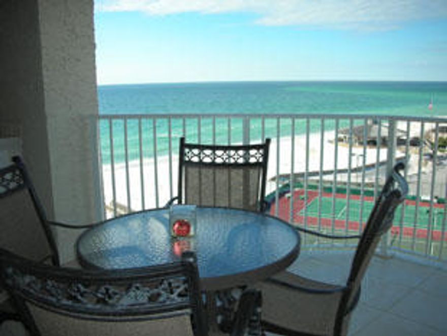 You will love this recently remodeled unit. It is at the gulf end of the gulf view wing. You can sit on your balcony and enjoy beautiful sunsets while enjoying the sound & sight of the waves on the beach. This unit has an open kitchen with recessed lighting, granite counters, recently replaced cabinets and appliances - including a separate icemaker. There is tile throughout the living area, crown molding, plantation shutters on all windows, a mirrored wall in the living room to enhance to view of the gulf, granite counter tops on the raised cabinets in both bathrooms and a walk-in shower in the Master. You also have the convenience of a full size washer & dryer in the unit and a wet bar on the balcony. This unit has been on the rental program for the past several years.