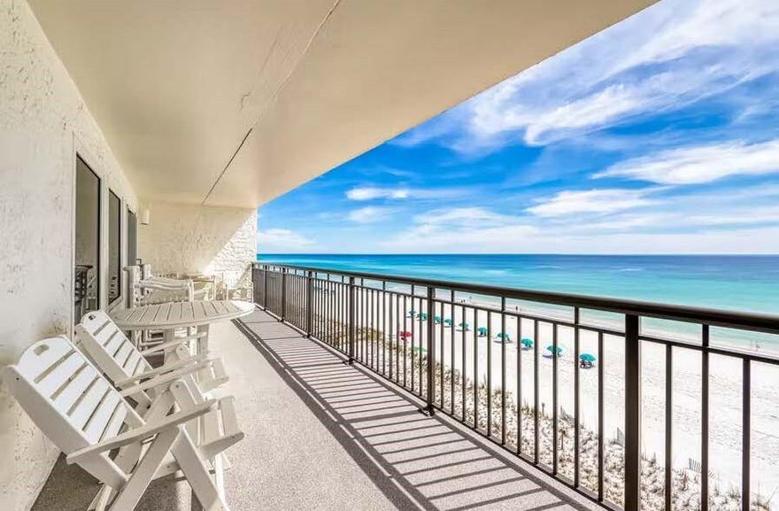 ***Easy show until 3/24*** Welcome to 6NO Island Echos. This updated 3BR/3BA, gulf front 6th floor unit is nicely furnished and decorated offering spectacular Gulf views. Dream kitchen with custom cabinets, beautiful backsplash, stainless appliances, kitchen island, under counter lighting and granite countertops.  Additional features include sliding doors from the living room & master bedroom leading to the 32' long spacious private balcony..  Large tile laid diagonally throughout living areas and tile in bedrooms. The gulf front master suite includes a separate soaking tub and beautiful custom tiled walk-in shower with glass surround.   King size beds in Master and the En-Suite guest BR, twin beds are in 2nd guest BR. Full size washer and dryer.  Island Echos is now a gated community.