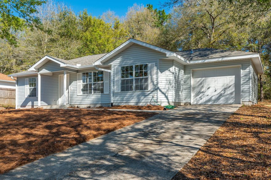 This remodeled home is on a quiet street within walking distance of Bob Sikes Elementary School. Cathedral ceiling in great room. Open, airy plan with split bedroom design. Large walk-in closet in master bedroom. Indoor laundry room. New Roof, New Hot Water Heater, New Luxury Vinyl Plank Floors throughout the entire home, New Kitchen Stainless Refrigerator, Range, Microwave & Dishwasher, New Disposal, New Kitchen Granite Counter Tops, New Ceiling Lighting & Fans and New Interior Wall & Cabinet Paint throughout. Single car garage. Large back yard. This home is move in ready.