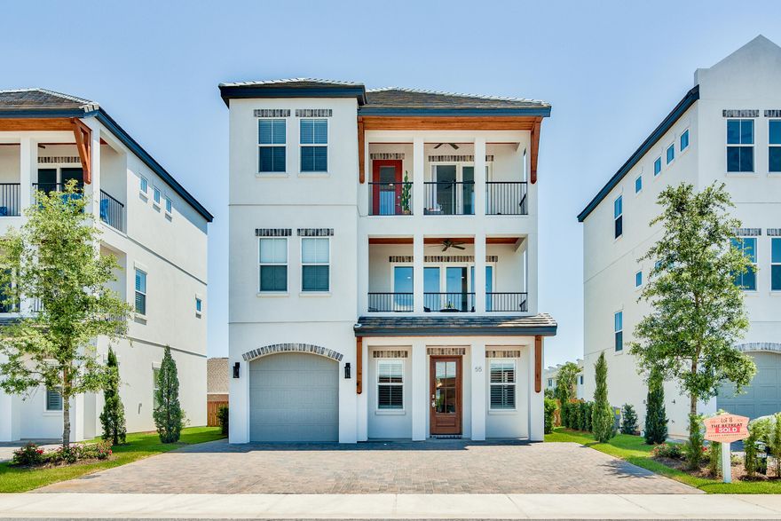 Take advantage of this rare opportunity to own this stunning home directly across from the community pool and at the heart of The Retreat at Miramar Beach! Beautifully furnished with a touch of elegance. This very well built home features modern amenities, a unique architectural character, and gorgeous decor and furniture.  Enjoy watching the stunning sunsets and your children at the pool from either balcony.  Your family and friends will appreciate the convenience of taking a few quick short steps to the pool area and just a few minute walk to the gorgeous white sand of the Emerald Coast. So rent it, live it, and enjoy it! Capture this gem today.