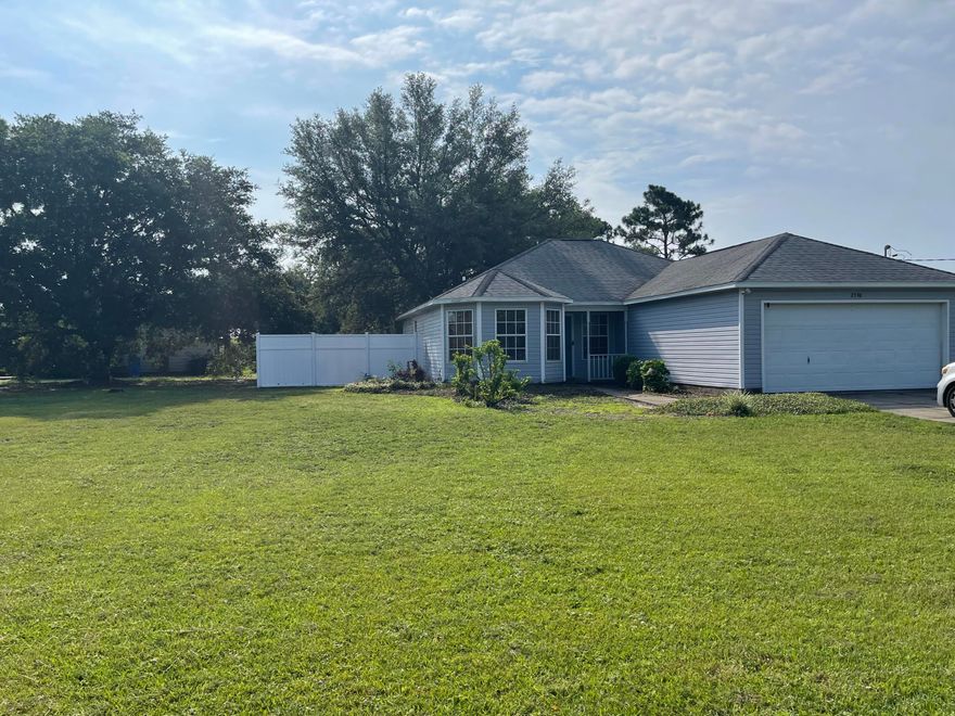 Priced to Sell! Don't miss out on this single story home with an amazing amount of yard space!  Plenty of room to create your own oasis, park your boat or RV or add a shed/pool. No HOA and 3 beds/2 baths makes this a perfect full time residence or rental property.  New windows were recently installed. Navarre Fishing Pier and the gorgeous beaches are a short 4 mile drive, 1 mile to Navarre High School and the Navarre Sports Complex and 11 miles to Hurlburt - convenient to everything you need yet in a quiet community.  Buyer or buyer's agent to verify any information deemed important.