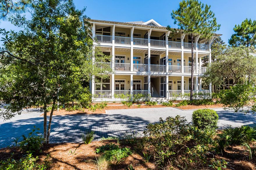 This recently refurbished, 2 bedroom, 2 bath end condo unit with a bonus bunk room is in immaculate condition and overlooking Cerulean Park in Phase I of WaterColor! Located a short walk from the sugar-white sand beaches of Scenic Highway 30-A, and just a short bike ride to Seaside and WaterColor shopping and dining venues, this location will not last long! With a newly painted interior and wood floors throughout, this condo welcomes you to WaterColor with soaring ceilings, vast windows and the perfect hues of blue to remind you that you've made it to the beach. Sit back and enjoy the relaxing sounds of the neighboring fountain as you revel in your morning cup of coffee from one of this condo's two covered porches.