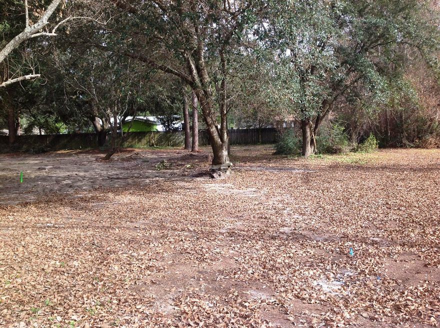 Double lot together creating a giant corner lot with beautiful mature trees. Recently cleared and ready to build. Approximately 150 x 126 feet. R2 zoning. Neighborhood has several newer homes. Buyer to verify pertinent information.