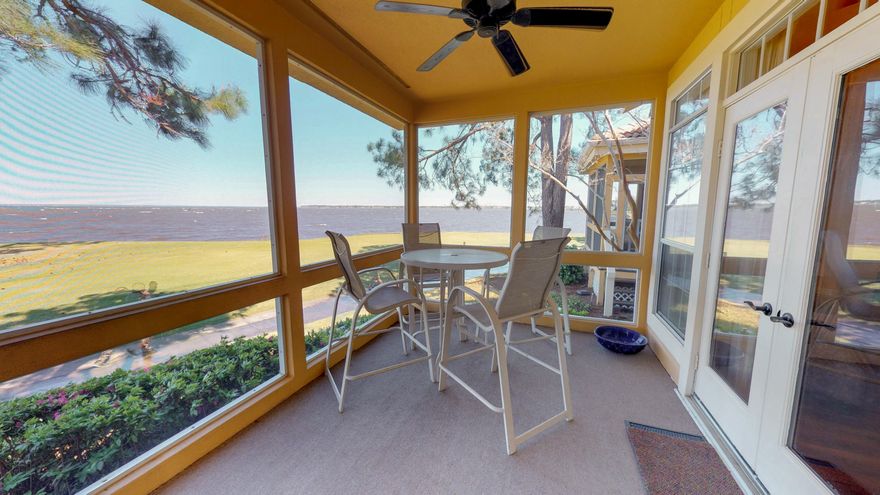 Sitting right on the bay, this fabulous 3 BR - 3.5 BA townhome has just been completely renovated and has views to die for.It also has a garage which everyone wants and it is big enough for a car or a golf cartplus a workshop area.It has a master on the main level and one on the second level as well. The third bedroom sleeps 4 and has bunk beds plus there is a loft with a sleeper sofa.Bayfront views, completely renovated, sleeps 10, and has a garage this is a great 2nd home and rental property! it is on a rental program now so please call for showings.