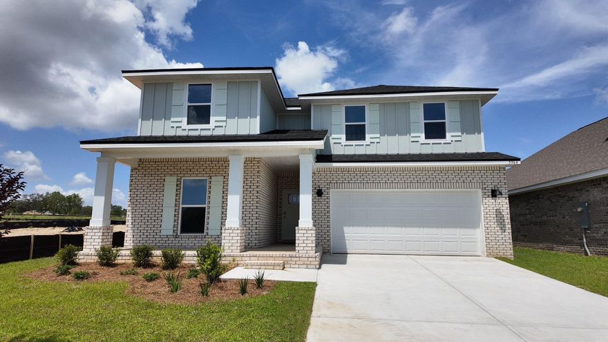 Builder will pay all Closing Costs, ask us about our current rates!Welcome to Marlin Place Community offering residents use of a beautiful community pool, pavilion, Sanded volleyball court, cornhole area and streetlights. The 'OZARK' is a well-designed 2 story model with 2 bedrooms '&' a living room on 'EACH' level. Highly desirable open concept. The kitchen, living room & dining area flow together for relaxed living & entertaining. The open kitchen features: all stainless-steel appliances, corner pantry, Quartz kitchen countertops, nice island, smooth-top range, built in microwave & quiet dishwasher. Bedroom 1 offers a spacious walk-in closet; the adjoining bath has a double vanity & lg. shower. Smart Home Connect System & much more.