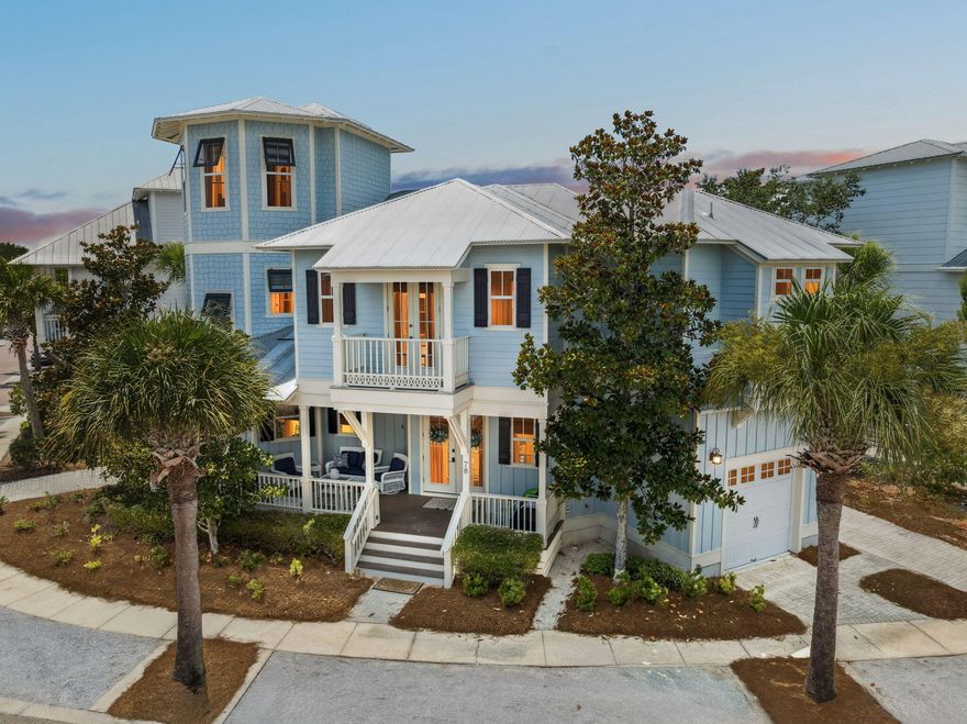 Located in the highly desirable Seacrest Beach community, this beautifully maintained home features 3 bedrooms plus a loft with bunk beds, offering the functionality of a 4-bedroom layout across more than 2,600 square feet of thoughtfully designed living space. Each of the 3 bedrooms is appointed with a king-size bed and its own ensuite bathroom, ensuring privacy and comfort for family and guests alike.Positioned on a large lot with spacious porches, a garage, and ample parking, the home also includes 4 full bathrooms and a third-floor loft perfect for children or extra guests. The open-concept main floor welcomes you with a generous family room that flows seamlessly into the dining area and gourmet kitchen. Outfitted with high-end appliances, a large island, and extensive countertop space, the kitchen is ideal for entertaining or enjoying casual meals with family and friends.

Upstairs, the primary suite serves as a private retreat, complete with an ensuite bathroom, walk-in closet, and direct access to a private balcony. Outdoor living is just as inviting, with a large front porch ideal for morning coffee or evening relaxation. This home is just a short stroll or tram ride to the beach, with deeded beach access via a private boardwalk.

Seacrest Beach is perfectly positioned between Alys Beach and Rosemary Beach, placing owners within easy walking distance to upscale dining, shopping, and the vibrant town centers of both communities. Residents also enjoy access to a 12,000-square-foot resort-style lagoon pool, the largest along 30A, featuring shaded lounge areas, a splash fountain, and a poolside caf??. Designed with New Urbanism principles, the community promotes a walkable lifestyle with palm-lined streets, charming architecture, and a strong sense of connection.

Whether you're looking for a full-time residence, a vacation getaway, or an investment property, this home in Seacrest Beach offers the best of 30A living with exceptional amenities and a prime location between two of the area's most beloved communities.