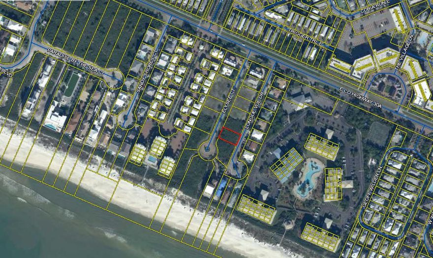 LARGE LOT WITH GULF VIEWS SOUTH OF 30A BETWEEN ROSEMARY AND ALYS BEACH! The perfect location to build your dream home all within a small, private, gulf-front gated community on 30A.