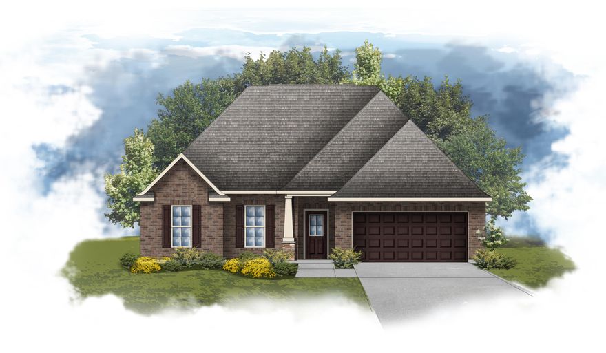 The SOLACE III A in The Bluffs at Lafayette community offers a 3 bedroom, 2 full bathroom open design. Upgrades added (list attached).Special Features: double vanity, garden tub, separate shower, and walk-in closet in master bath, double vanity in 2nd bath, kitchen island, walk-in pantry, boot bench in mudroom, covered front porch and rear patio, crown molding, ceiling fan in living and master, custom framed mirrors in baths, landscaping, architectural 30-year shingles, flood lights, and more!Energy Efficient Features: tankless gas water heater, gas kitchen appliance package, vinyl low E windows, and more! Energy Star Partner.