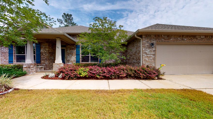 This beautiful brick home, built by Holiday Homes in 2014 and situated near the end of a quiet cul de sac, boasts 2750 square feet of single story living space. Featuring 4 bedrooms and 3 baths there is plenty of room for guests. From the dining room off the foyer you step into the large, bright and airy kitchen and breakfast room and the spacious covered and screened porch beyond. There is an open patio beyond. The open great room beckons with views of the landscaped and fenced back yard. The additional bedrooms and baths make up the balance of that wing of the home. To the right of the breakfast room lies the expansive master suite with it's master bath containing a garden tub, separate shower and double vanity.