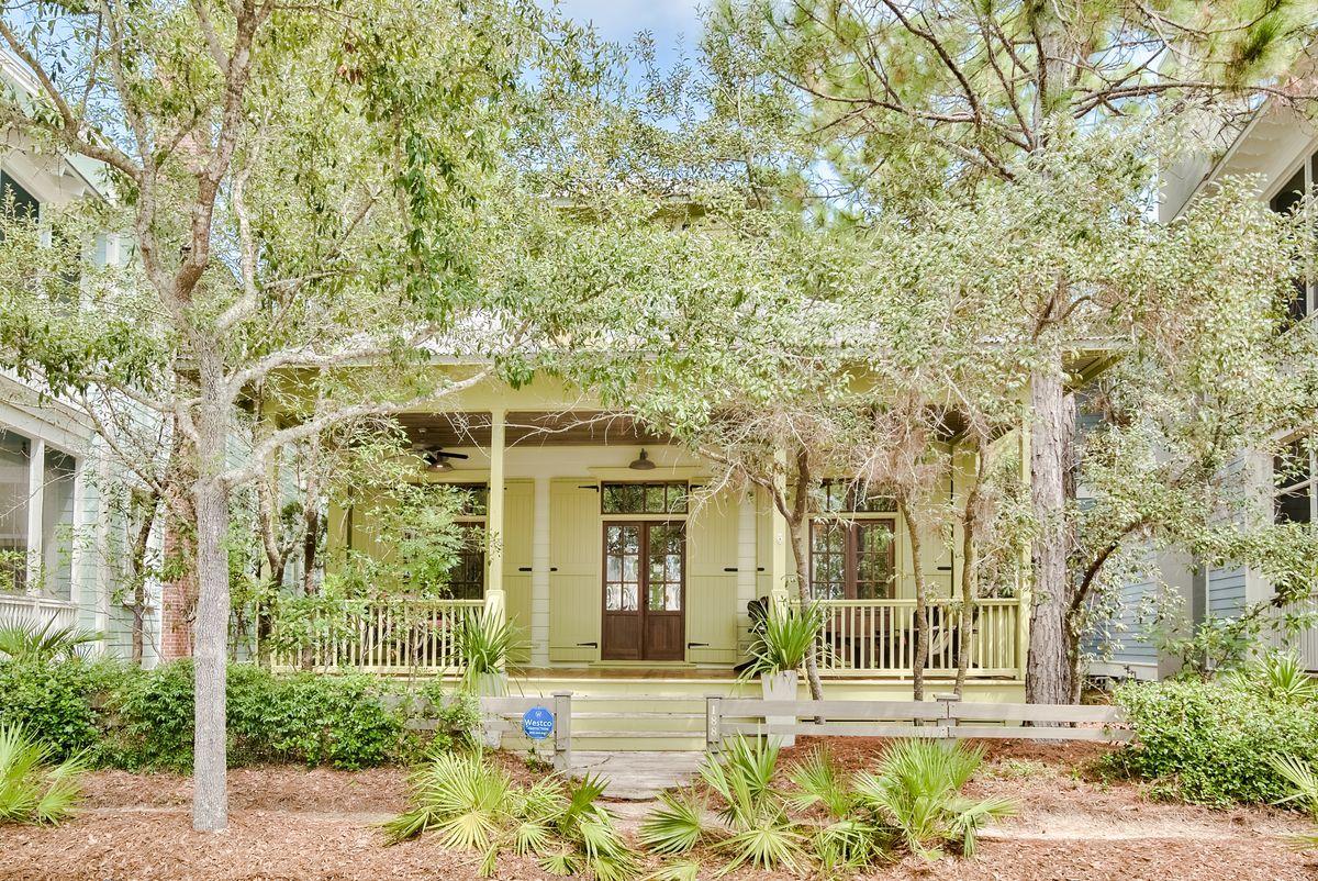 Come discover the perfect coastal beach cottage in Watercolor. This lovely home was built by renowned custom home builder, John Logan. An ideal beach cottage, with many interesting features and details, like the pitched tin roof, oversize transom windows, and wide wall wood paneling to name just a few. The screened back porch will surely be one the many favorite rooms you will enjoy family time in this cottage at the beach. The first floor has three king bedroom suites each with its own bathroom. There is also a separate powder room located near the living dining area. The second floor has a fourth bedroom with three queen beds and a full bath with tub and separate shower. The kitchen and living area are very spacious with high ceilings.