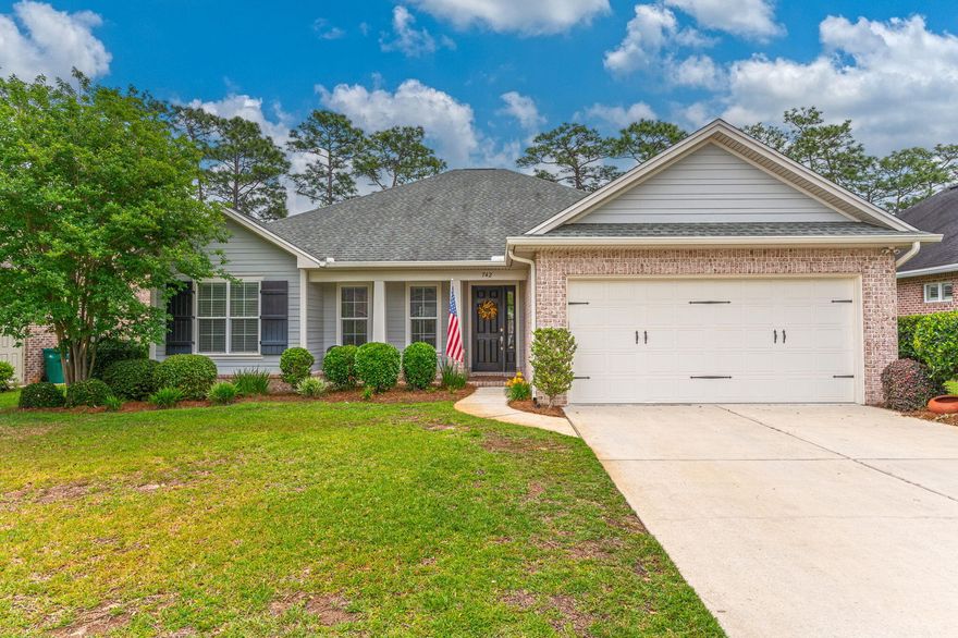 Stunning Huff Home in the highly desired Magnolia Woods subdivision! Step inside and see the soaring ceilings and crown molding coupled with an open floor plan! Entertain in the spacious living room with beautiful hand scraped wood floors! The kitchen has beautiful granite counters, breakfast bar, gas range, soft close cabinets & drawers, and stainless-steel appliances! Granite and soft close cabinets & drawers in both bathrooms.Enjoy the beautiful Florida nights on the screened in back porch! HVAC was replaced recently as well as the dishwasher! You will be in very close proximity to Eglin, Destin and I-10! You do not want to miss out on this beauty!