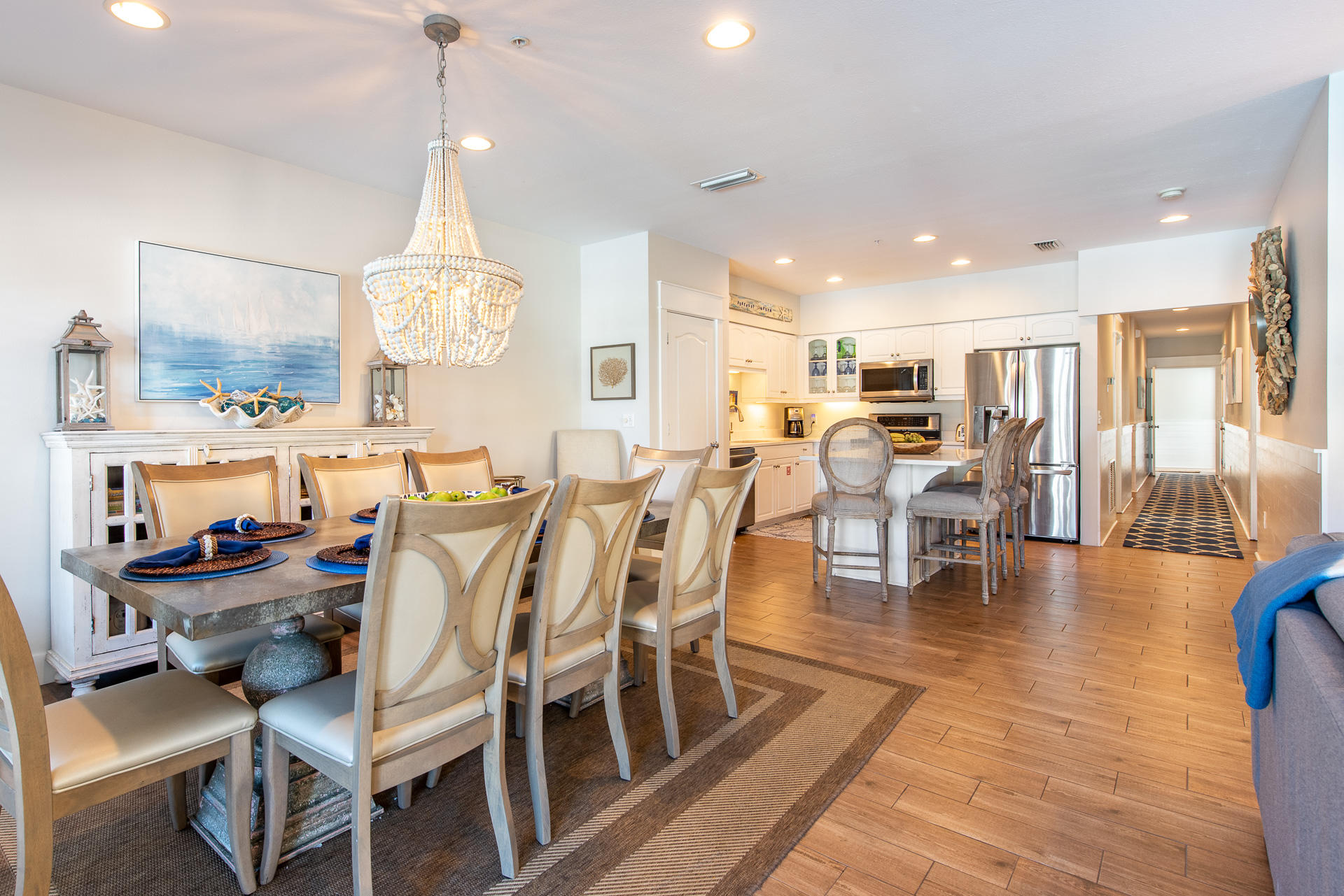 This beautiful Seacrest Beach condo is situated poolside and in the hub of all the entertainment offered on the east end of 30A. The unit's spacious balcony overlooks a 12,000 sqft resort style community pool, and Indoors, the open concept living and dining room have been updated and offer plenty of room for comfortable entertaining. Each bedroom has it's own private bath, and the master bedroom's bath boasts a separate tub and shower and large walk in closet.Take the neighborhood tram to your deeded beach access just minutes away, or walk to restaurants, shopping, and tons of family entertainment in Seacrest, Rosemary, and Alys Beach! With solid rental history, you do not was to miss the opportunity to own in this popular rental community.