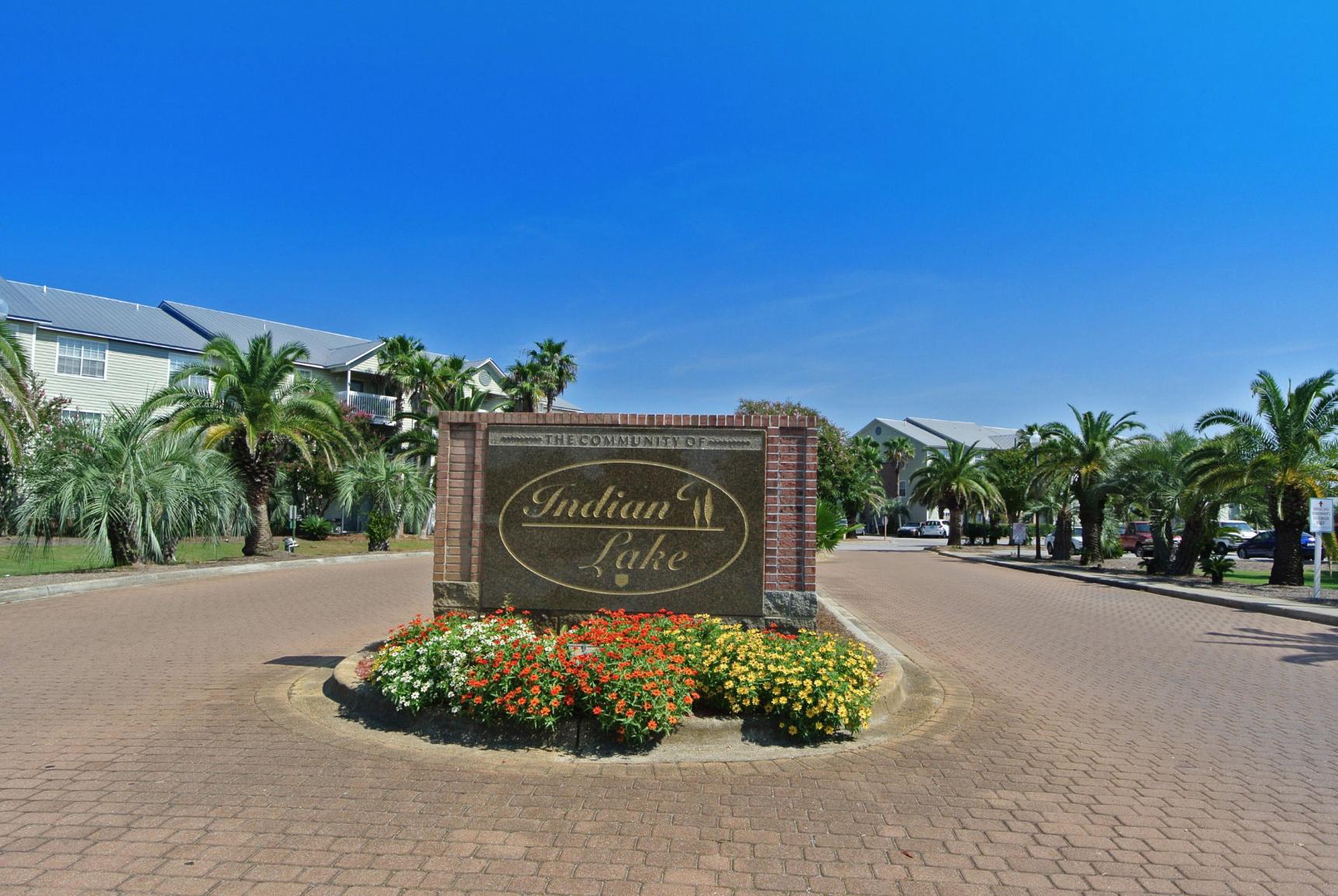 This private third floor 2bedroom would make a great investment or primary home in the heart of Destin, The Indian Lake complex features a fitness center, picnic areas, clubhouse and pool. Covered parking is available for a monthly fee. This condo is centrally located in the heart of Destin! Not far from the beach, shopping, dining and local entertainment. Pets are allowed with a dog park directly across the street. Quarterly fees include grounds keeping, recreational facility, trash disposal, extended TV Cable with music channels.