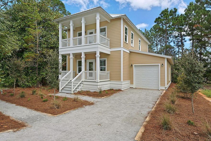 Another gorgeous home built by Mathews Development. Nice open living room with granite kitchen complete with Stainless Steel appliances. Downstairs office with a full bathroom off the hallway. Master suite located upstairs with a very spacious balcony. Two additional guest bedrooms and additional full bath are also located on the second floor. The beautiful community pool is just 5 lots away. Don't miss this opportunity to live in the gated development of Hidden Grove. Call us Today!!!