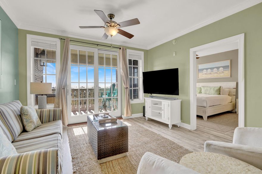 Nestled along the iconic Scenic 30A, just steps from the vibrant communities of Rosemary Beach and Alys Beach, this stunning 3-bedroom top-floor GULF VIEW residence offers spectacular Gulf views and a seamless blend of relaxation and coastal living. Perfectly designed for hosting family and friends, this home provides spacious accommodations and an inviting atmosphere. The expansive balcony serves as the ultimate retreat, offering panoramic Gulf views ideal for soaking in morning breezes or breathtaking sunsets. Located in the coveted Village of South Walton, this property includes private deeded beach access, a sparkling pool, and a rejuvenating hot tub. On-site dining and boutique shopping add convenience to the luxurious lifestyle. Just a short stroll away, Rosemary Beach and Alys Beach offer world-class shopping, dining, and entertainment. Whether you're searching for a serene second home or a stylish primary residence, this exceptional property delivers affordable luxury in one of 30A's most sought-after locations. Don't let this incredible opportunity to own a piece of paradise slip away! 
