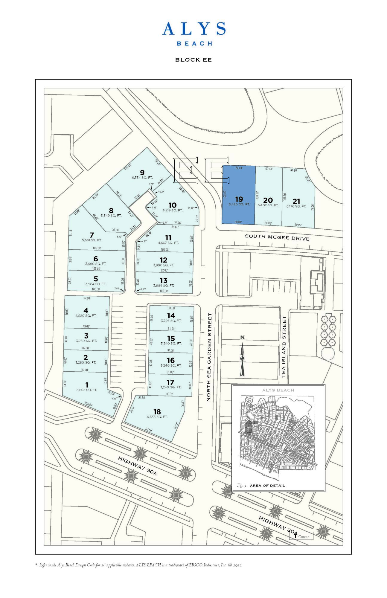 Corner homesite North of 30A within close proximity to the upcoming Alys Beach newest amenity - The Silva. This homesite is adjacent to a natural wetland park.