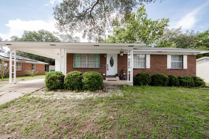 Located in the heart of town. Just a 1/2 mile down the road is Lion's Park where the annual fireworks take place.  Dates of interest according to the owner;  roof replaced in 2018, water heater in 2015, and HVAC in 2014. There is no carpet in the home.  The living room flows easily to the eat-in-kitchen.  The kitchen has all black appliances and the dishwasher was new in 2021. Large hallway closet.  The full bathroom with linen closet.  The master bedroom has 2 windows for natural light.  Master bath is shower only.  The door off the kitchen is the laundry with great storage.  The French doors lead you to the back yard with plenty of room for a pool.  A firepit to enjoy and a building for storing your yard equipment. Seller agrees to pay $5,000 in closing cost with proper price and terms.