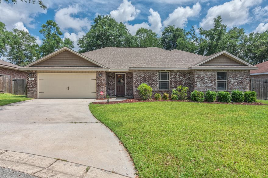 Welcome home! This custom-built home will wow you from your first walk through. Stepping inside, the tiled foyer transitions into a wide-open living space. The chef's kitchen looks out to the living area, and features stainless steel appliances, an island, and a breakfast bar. The split bedroom floor plan will appeal to all. The master bedroom, located off the living area, will fit all of your furniture, and the master closet will fit all of your clothes and then some! Built in 2016, this home is the epitome of move-in ready. Schedule your appointment today!