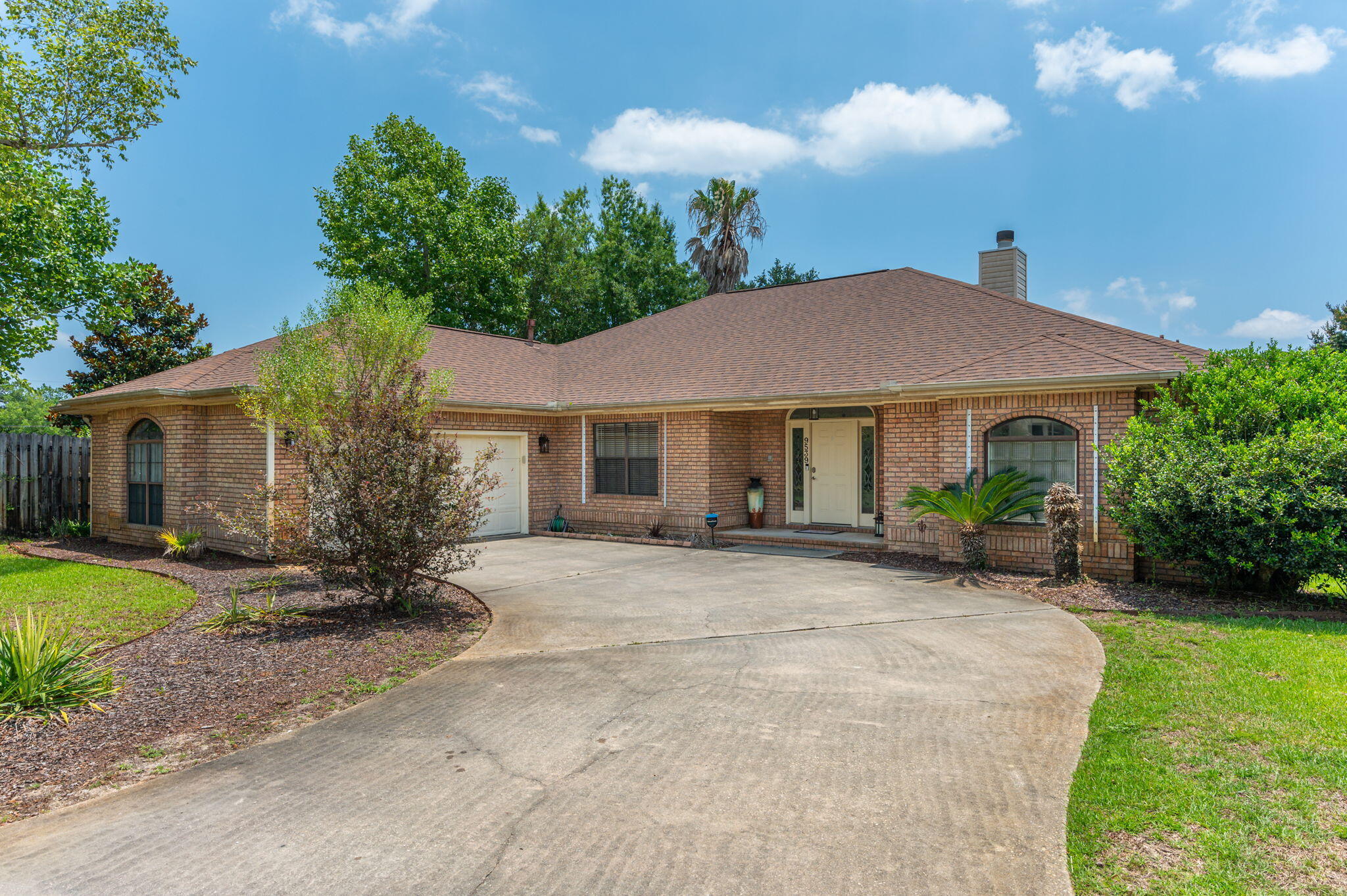 Looking for deeded access to Santa Rosa Sound with a dock and beach area? This charming home offers that plus, its own private oasis with a spacious patio overlooking the pool (filter new in 2023) and yard with plenty of room for games and pets.Retreating inside, you are greeted by an open flow floor plan boasting beautiful, updated hardwood flooring in the main living areas and bedrooms, a large kitchen with gas range, bar seating, pantry, breakfast nook, and breathtaking views out back.There is also ample storage throughout: oversized garage with workbench and exit to the side yard and plenty of room to park the jet skis, golf cart, etc., pull down attic access, and large closets inside.The A/C 2020 and water heater 2019 offer further peace of mind.Schedule a tour today!