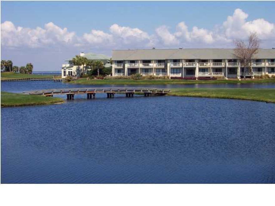 THE BEST 2BR VALUE IN SANDESTIN. It all starts with this spectacular WATERFRONT and golf course view condo! Walk right into the sunshine overlooking the stocked lake and the Baytowne golf greens. This is an end condo just across from the pool, with plenty of car parking as well as golf cart parking with electric plug ins. Every room is tiled (never replace the flooring again, crown molding,solid surface counter tops, splendid furnishings and flat screen televisions in every room. The only 2 bedroom waterfront property available in Sandestin Resort for under $200k...GET IT NOW! Sandestin Golf & Beach resort offers 73 holes of championship golf, 15 tennis courts, miles of biking and jogging trails, sugar-white beaches, full service marina with 98 slips, world class dining and shopping. ***