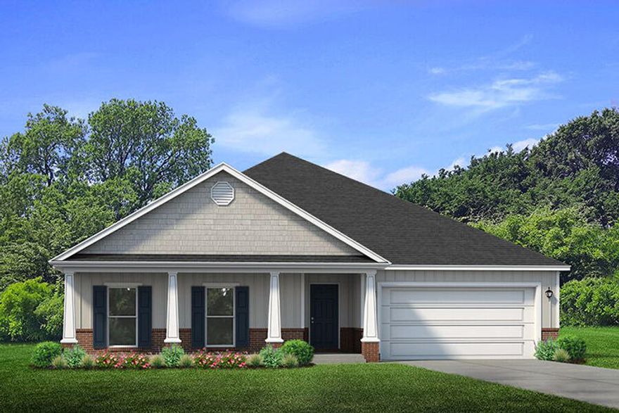 Welcome to Lakeview in beautiful Santa Rosa Beach! As you enter this home you will find Engineered Vinyl Plank flooring in the foyer and common and wet areas of the home. Just off the foyer, there is a hallway that leads to three bedrooms that have plush carpet, a hall bath and laundry room. The living room is the central point of this floor plan and is open to a large eat-in kitchen with granite countertops and an under-mount stainless steel sink in the center island and a walk-in pantry. Appliances include a smooth top range, dishwasher and microwave. Just off the living room you will find Bedroom 1 with carpet and windows overlooking the back yard. The main bath has a dual sink vanity with granite countertops, a tiled shower with glass door, a large soak tub, and a large walk in closet.