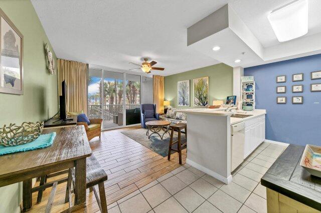 If you are searching for a unique condo then look no further. Pelican L02 is a great condo at one of the best resorts on the coast. L02 features a king master bedroom with an en-suite bath, a bunk room with its own bathroom, a private balcony with its own grill, a private garage and add to all that the condo comes fully furnished. DestinWest features a lazy river, a heated waterfall pool, sea wall, marina and pedestrian bridge to gulfside. If you own at DestinWest you are able to use amenities on both sides of the road. DestinWest has everything needed for a special getaway. Don't miss your opportunity to own this piece of paradise.