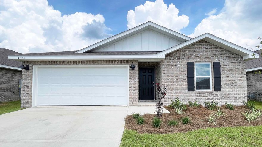 ALMOST COMPLETE!  NEW CONSTRUCTION IN PATRIOT RIDGE! With community pool, cabana, underground utilities & sidewalks. The popular Freeport is a stylish 4 bed, 2 bath home with a nice, covered patio & highly desirable open floorplan for easy living & entertaining. The beautiful & well-designed kitchen features beautiful Quartz countertops, lg. island bar, pantry, all stainless appliances, smooth top range, built in microwave. Spacious Bedroom 1 & the adjoining bath feature a lg. shower & walk-in closet. The latest in gorgeous wood-look flooring throughout & PLUSH carpet in the bedrooms. The Smart Home 'Connect' package provides several Smart Hm. devices for your convenience. VERY convenient South Crestview location.  Easy access to Ft. Walton/Destin area beaches & just min. to golfing.