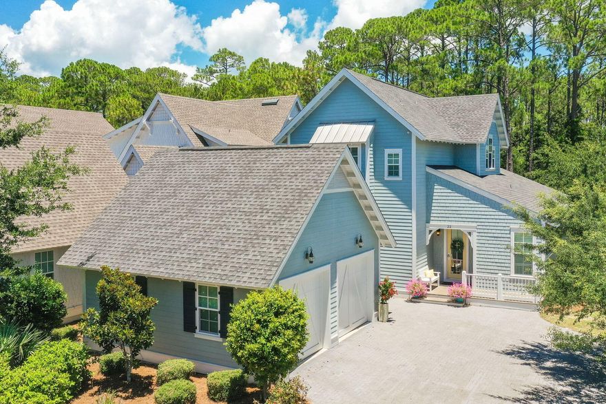 This stunning home in WaterSound West Beach is beautifully finished and furnished and is being offered turnkey. An open concept floorplan offers elegant & easy entertaining. The large gourmet kitchen, lovely dining room with beautiful bar & great room open onto a large screened in-porch overlooking a lush preserve area. This 4 bedrooms plus office (or bunk), 5 bath home with 2-car garage would make a great primary or rental/investment property. A few of the features you will love include: wire brushed distressed hardwood flooring, v-groove wood walls, beautiful lighting, Mother of Pearl shell backsplash and quartz countertops. This home offers abundant windows and a privacy not found in many WaterSound West Beach homes.
