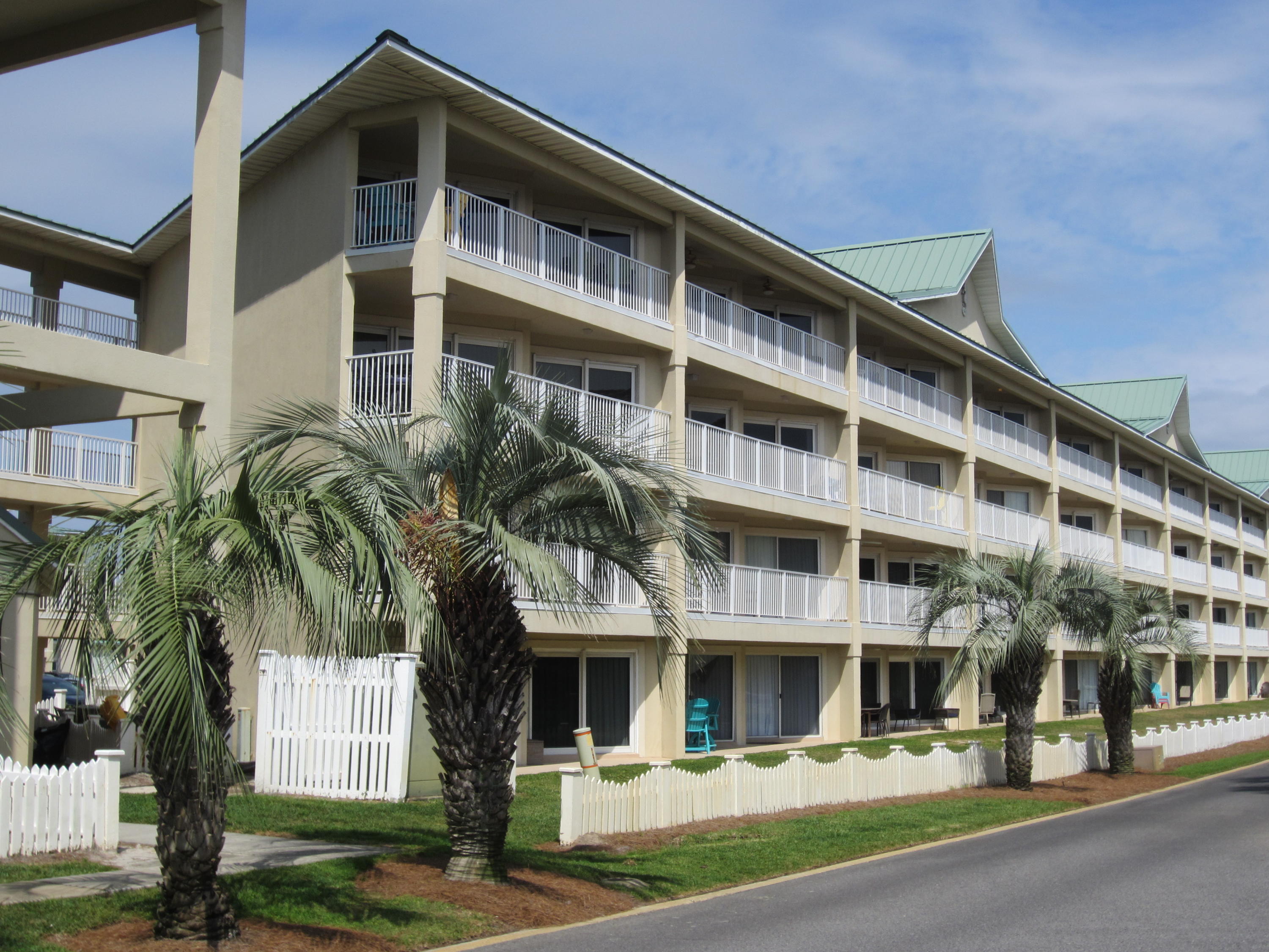 Maravilla is one of the most spacious beach front communities along Scenic Gulf Drive. The community consist of 33 acres featuring 189 condo units in 4 buildings, 60 cottages, and 10 larger Shores homes. Amenities include 500 feet of deeded sugar white sandy beach, two pools with one having a gulf view and the others seasonally heated, hot tub, two tennis courts, basketball goal, shuffle board, fitness room in community club house, and gated entrances from Emerald Coast Parkway and Scenic Gulf Drive..