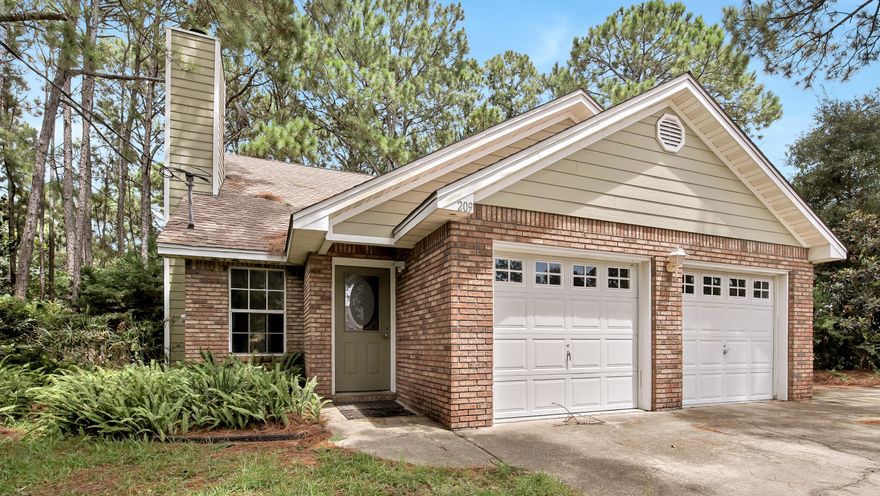 Don't miss this 3 Bedroom 2 1/2 bath home with a bonus room and golf cart distance to the Beach. Offering an updated kitchen and fenced back yard with covered outdoor space. There is also an attached unfinished Mother-in-law suite with separate entrance that has a 1/2 bath and outdoor shower. Walk your paddle board or kayak down to the Bayfront fishing dock and community pool to enjoy the views of the Choctawhatchee Bay. This home is located just over a mile to the Beach, and also close to the Public park with Boat launch, basketball court, and playground.