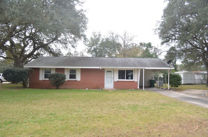 Located just outside Eglin AFB in Ocean City at North end of FWB is this Beautiful Brick Ranch on a Corner Lot. Sprinkler System w/ a Well Lawn Pump & Fenced Yard. Metal Shed has Electricity. Newer Dimensional Shingled Roof. Hurricane Rated Windows have Metal Shutters. Within the past year the seller installed a New Water Heater, New Bosch Dishwasher, Updated wiring and panel box within last year. Linen closet. New Front Storm Door. Twining Mature Oak Tree & Camilla Bush. Fido already has a Doggie Door in place! Large Indoor laundry room has a Utility Sink & Automatic Lighting for ease of entry/exit. Kitchen is sure to please with Bosch Dishwasher, Custom Soft Close Drawers and Cabinets, Corian Countertops with integrated sink, Lazy Suzanne corner cabs, Spice, Recessed Lighting in the Kitc