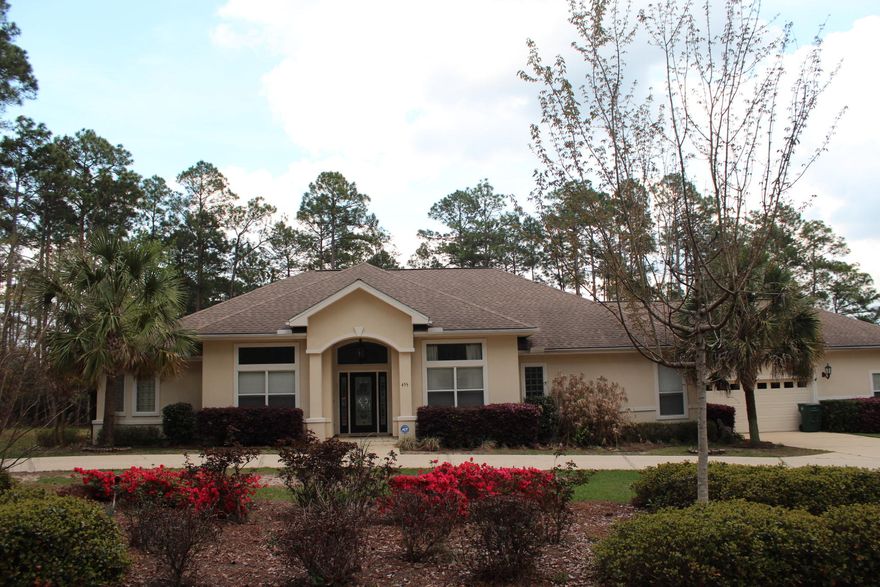 HERE IS PREMIUM QUALITY! This custom built 3bed/3ba home is located in Pine Shores, (one of Defuniak's premier subdivisions). You will love the open floor plan that features a great room with gas fireplace, separate office, dining room, and breakfast nook. The gourmet kitchen includes stainless steel appliances, gas stove, detached oven, trash compactor, dishwasher and microwave. Master bath includes his & her walk in closets, double vanity, whirlpool type tub and detached over sized shower. Walk from the great room to your in ground screened & enclosed custom pool. Attached garage has front & rear garage doors and the attached workshop comes with a golf cart style overhead door. If you are looking for a home that is a cut above the rest...then look no more.