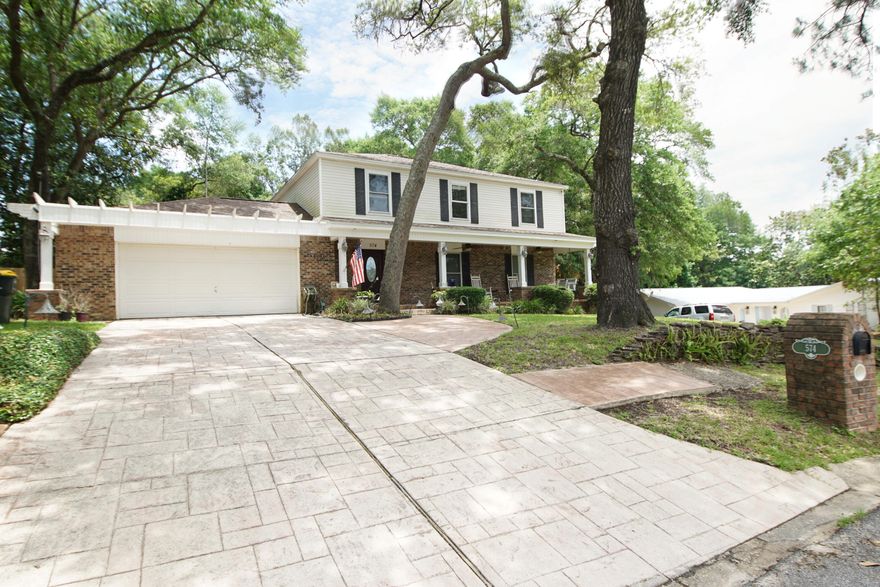 Beautiful 4 bedroom and 2.5 bath home with 2225 sq ft located in a cul-de-sac in the desirable Kenwood Subdivision and only minutes to the air force bases, beaches, shopping, and restaurants! This executive home has updated kitchen and bathrooms, two living rooms, two dining spaces, fenced backyard, and a two car garage. There is additional parking available in the driveway. The large primary bedroom is located on the 2nd floor and features an ensuite bathroom with a walk in shower and a double vanity. In addition a full guest bathroom with a tub/shower combination and three additional bedrooms are on the 2nd floor.