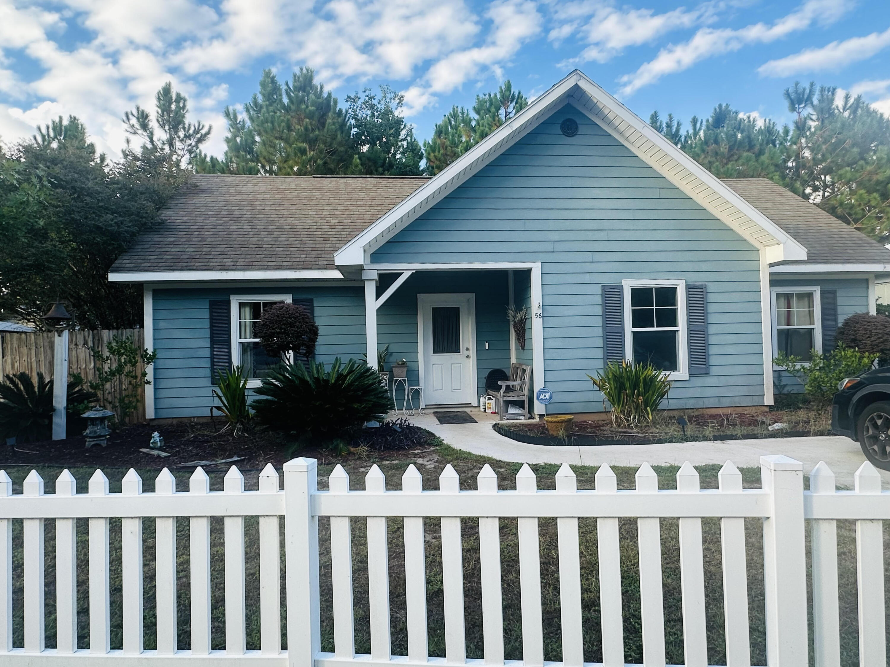 Professional photos coming soon! Adorable 3 Bedroom, 2 Bath Home!This charming starter home features 9' ceilings, a spacious kitchen with granite countertops, birch cabinetry, and brushed nickel light fixtures. The living spaces are finished with 18' ceramic tile for easy care and style. Outside, the Hardi-plank siding adds durability, while the wide lot and fenced yard provide plenty of room to enjoy. Tucked away at the end of a quiet dead-end road, this home offers privacy while still being close to the bay. Home is being sold AS IS.